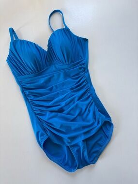 MiracleSuit Vintage Blue Shaping One Piece Swimsuit